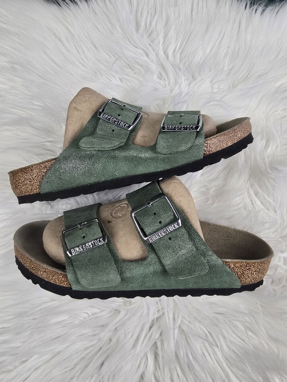 Birkenstock Arizona Shimmering Thyme Sandal Size 38 - Picture 8 of 14